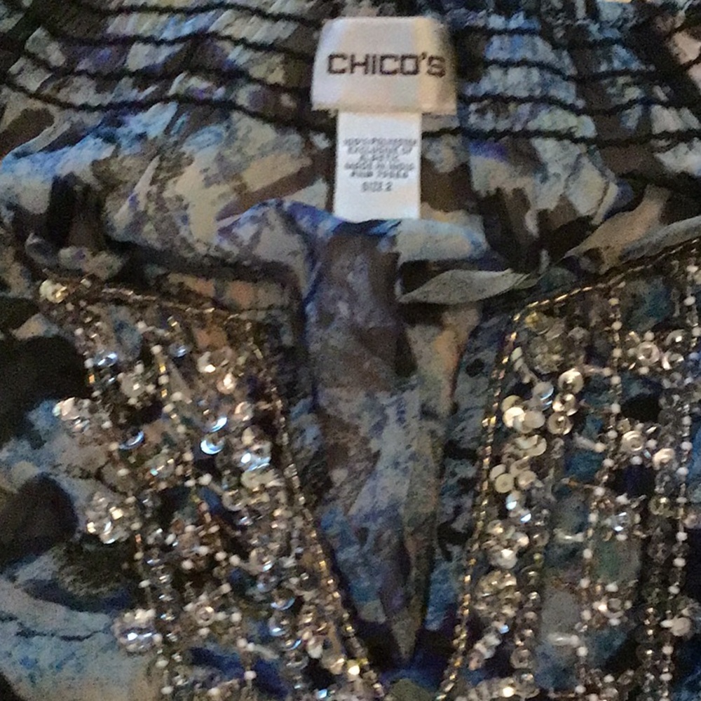 Chico’s Sequin Top - Picture 2 of 3